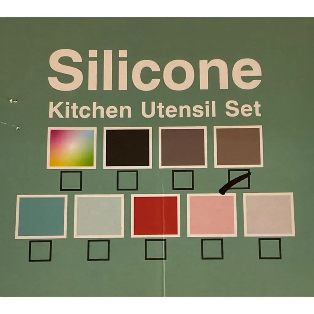 Silicone Kitchen Utensil Set, 21 Pieces, Gray